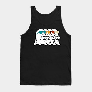 This Is Boo Sheet Ghost Retro Halloween Costume Tank Top